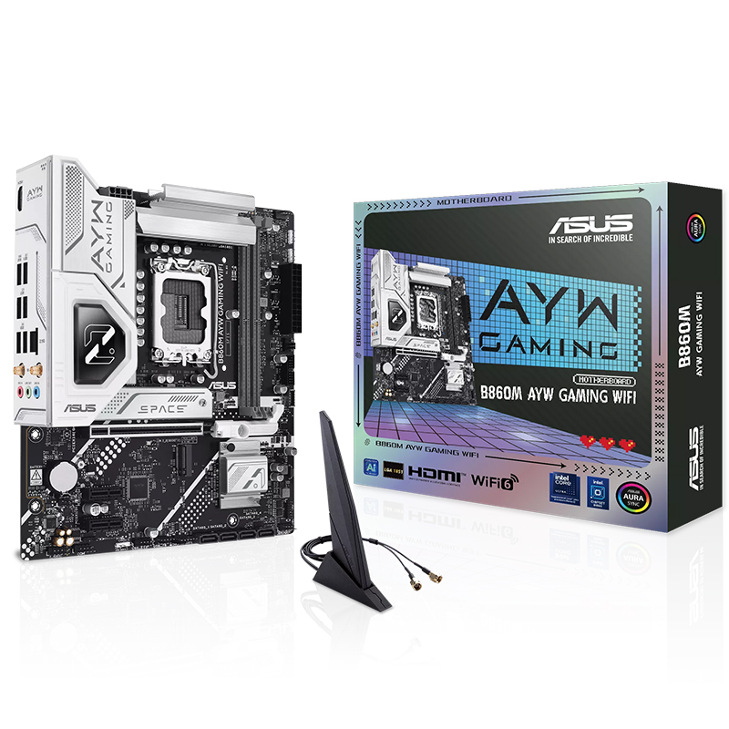 Asus B860M AYW Gaming WiFi LGA 1851 mATX Motherboard (B860M AYW GAMING WIFI)