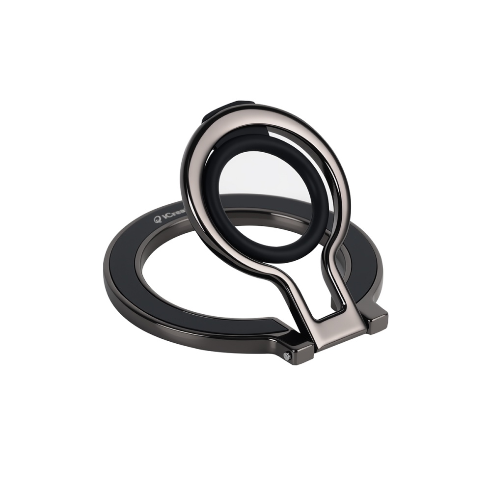 Finger Ring Stand Magnetic Metal Kickstand Compatible for MagSafe - Black
