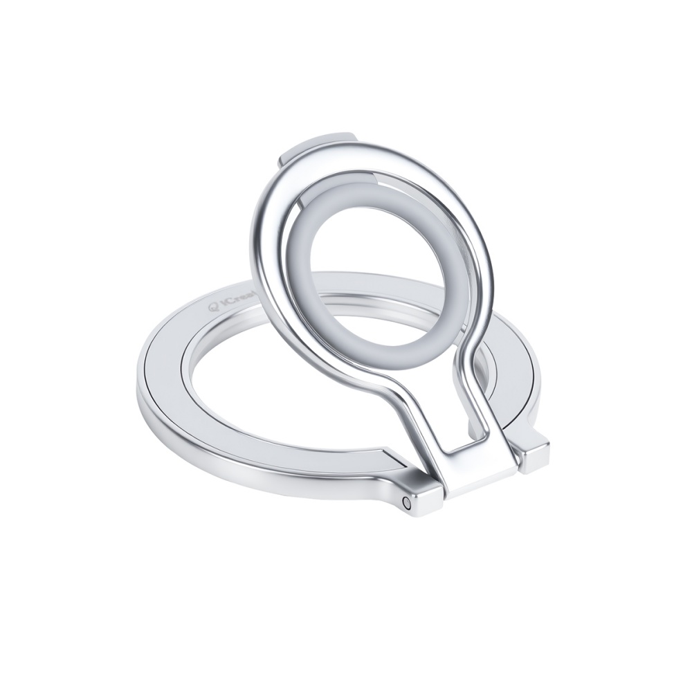 Finger Ring Stand Magnetic Metal Kickstand Compatible for MagSafe - Silver