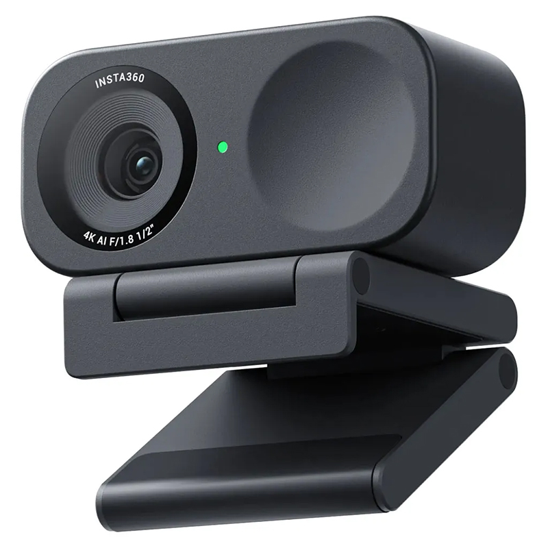 Insta360 Link 2C AI 4K Webcam with Magnetic IC Bracket - Black (CINSABNA)