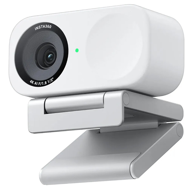 Insta360 Link 2C AI 4K Webcam with Magnetic IC Bracket - White (CINSABNA-W)