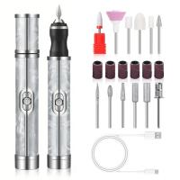 Personal-Care-and-Health-Nail-Polisher-Home-Portable-Manicure-and-Nail-Removal-Tool-Rechargeable-Grinder-Pen-Electric-Nail-Grinder-Manicure-Care-Gray-2