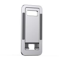 iCreate Phone Holder Portable Card-type Foldable Metal Stand - Silver