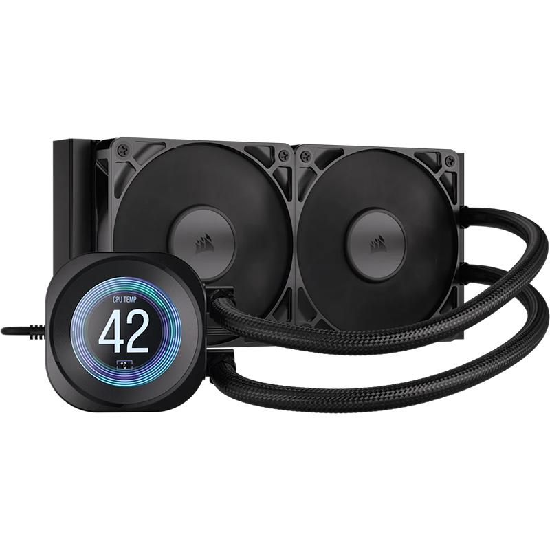 Corsair NAUTILUS 240mm RS LCD Liquid CPU Cooler - Black (CW-9061031-WW)