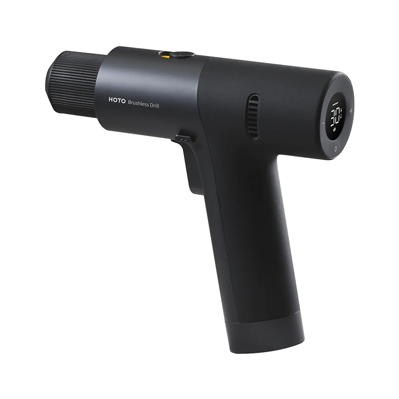 HOTO Cordless Brushless Drill 12V LED Display Screen - 30 Precision Gears (HTE0011GL)