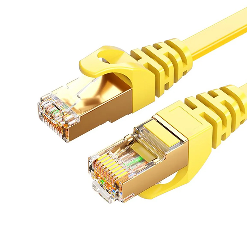 8Ware CAT7 UTP RJ45 Patch Cord Snagless Flat Network Cable - 5m Yellow (CAT7-F-5YEL)