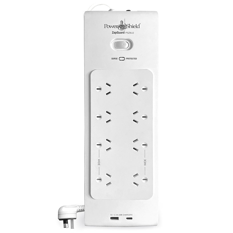 PowerShield ZapGuard 8 Way Power Surge Board (PSZ8U2)