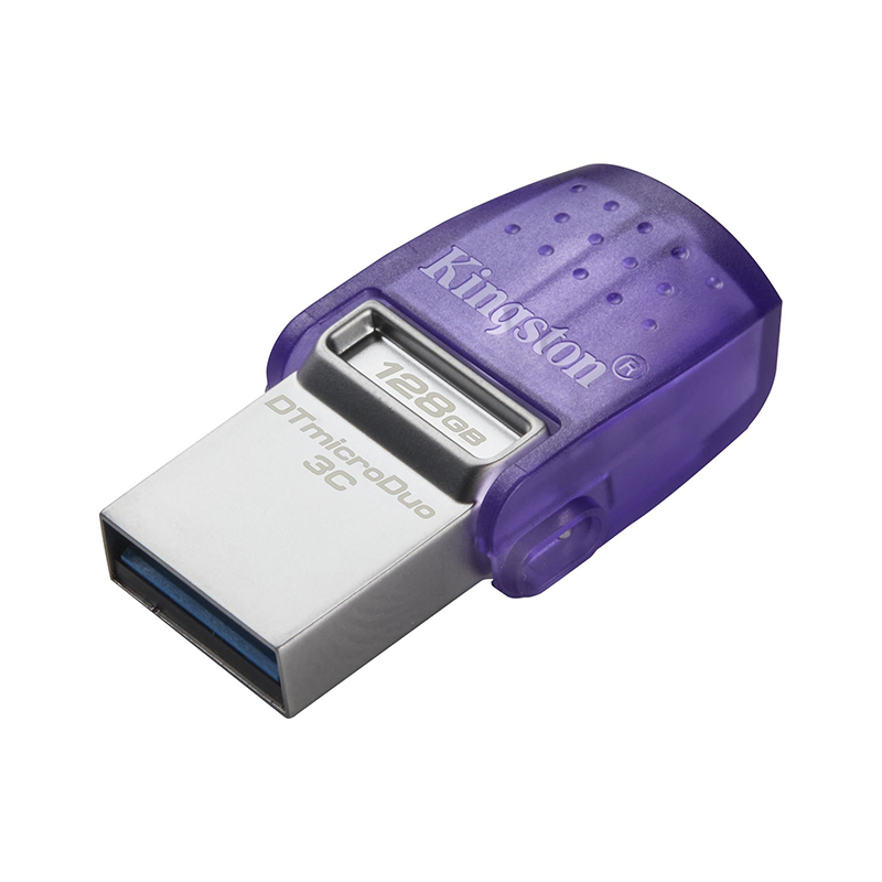 Kingston 128GB DataTraveler microDuo 3C USB Type-C and Type-A Flash Drive (DTDUO3CG3/128GB)