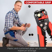 Ethernet-Over-Power-Powerline-Wire-Stripping-Tool-8-Automatic-Wire-Crimping-Pliers-Cutting-Stripper-Tool-with-Self-adjusting-Jaws-for-10-24-AWG-Stranded-Wire-Cutting-Orange-Blac-6