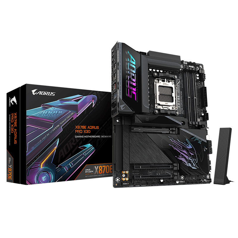 Gigabyte X870E Aorus PRO X3D AM5 ATX Motherboard (X870E AORUS PRO X3D)