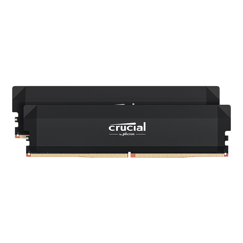 Crucial Pro 64GB (2x32GB) CP2K32G60C40U5B CL40 6000MHz Pro Overclocking UDIMM DDR5 RAM - Black