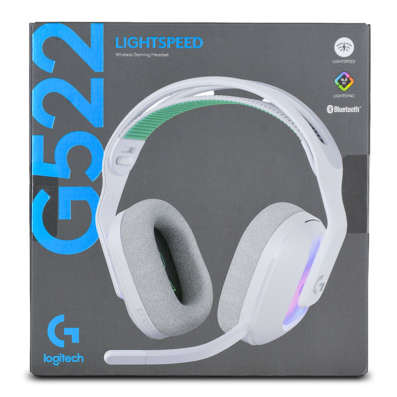 Logitech G522 LIGHTSPEED RGB Wireless Gaming Headset - White (981-001551)