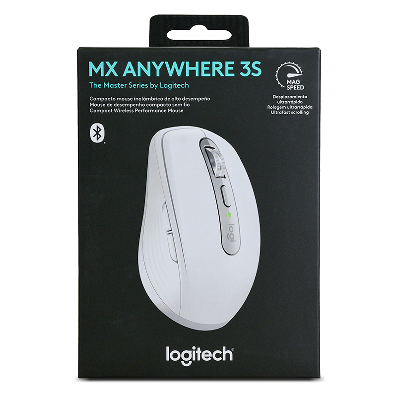 Logitech MX Anywhere 3S Compact Wireless Performance Mouse - Pale Grey (910-006933)