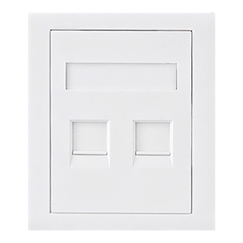 Astrotek CAT5e RJ45 Network Wall Face Plate 86x86mm 2 Port Socket Kit (ATP-SC-5E-2)