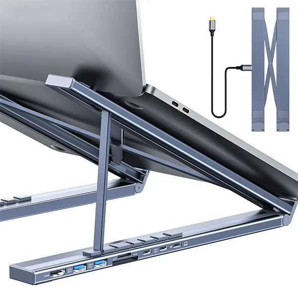  Choetech HUB-M48 7-in-1 Type-C To HDMI HUB Laptop Stand