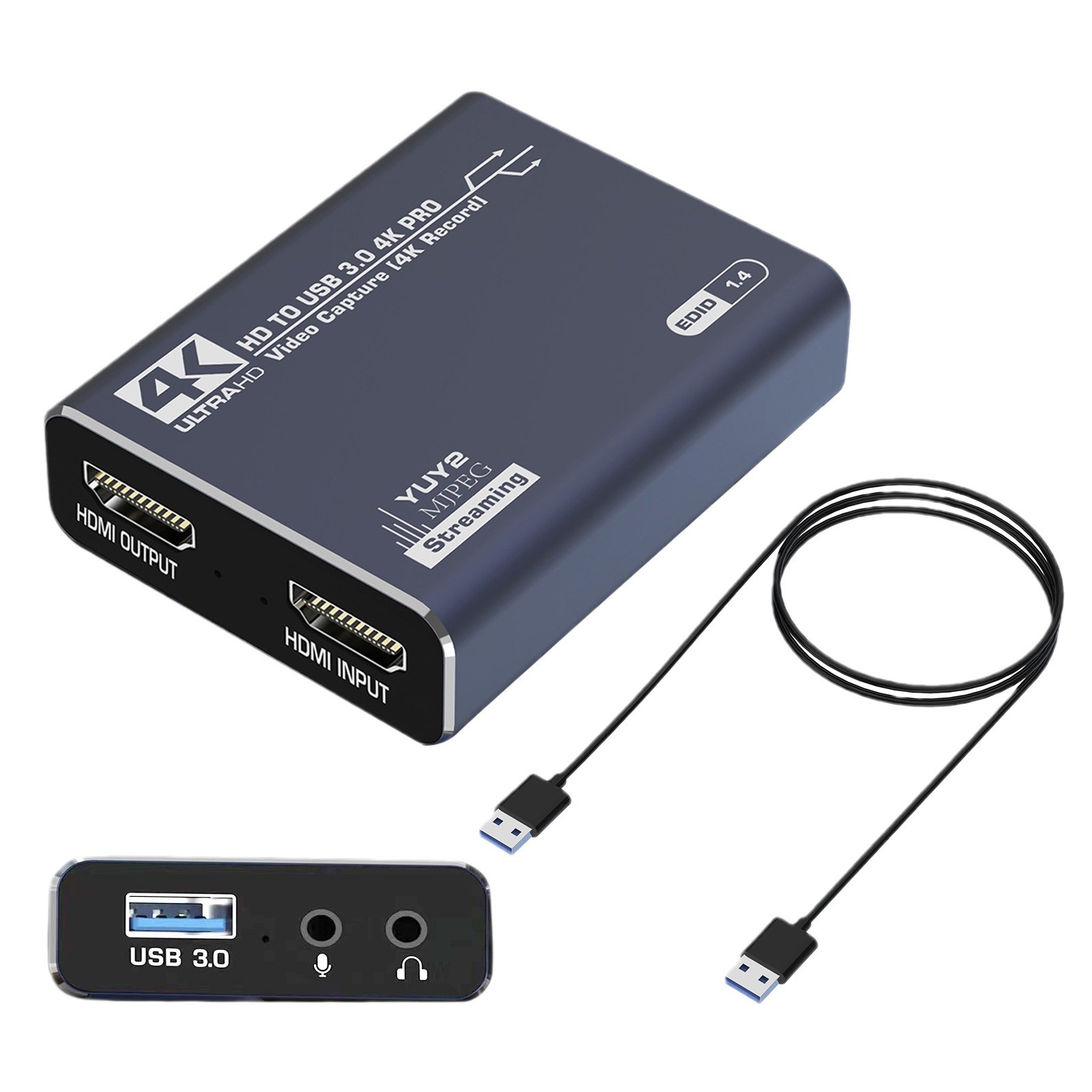 HDMI Capture Card with Audio – USB 3.0 Video Capture Box for PC, Phone, Gaming, Camera, Live Streaming & Recording