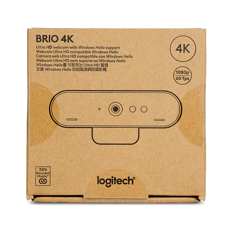 Logitech Brio 4K UHD Webcam with Windows Hello Support (960-001723)