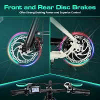 Electric-Bicycles-WOOKEN-Step-Thru-Urban-Commuter-Electric-Bike-Warm-White-6