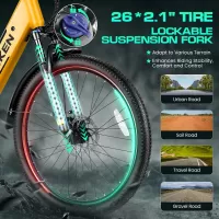 Electric-Bicycles-WOOKEN-Step-Thru-Urban-Commuter-Electric-Bike-Yellow-5