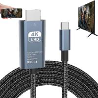 VELORICA USB C to HDMI Adapter MHL Cable Braided 4K60HZ Video Converter Cord for Laptop iPhone ,Max ,Type C Android Device Mirrorring to Monitor TV