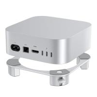 Mac Mini M4 Stand, Aluminium Desktop Holder for M4 & M4 Pro with Easy Power Button Access, Elevated Cooling Mount, Non-Slip Stability, Durable Alloy
