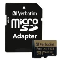 Verbatim 64GB Pro 600X MicroSDXC Card with Adapter (70002)