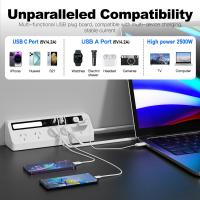 Powerboards-and-Adapters-Powerboard-with-USB-Slots-Fast-Charging-Power-Station-with-Night-Light-Desktop-Power-Strip-1-8M-for-Home-Office-White-3