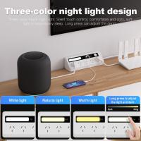 Powerboards-and-Adapters-Powerboard-with-USB-Slots-Fast-Charging-Power-Station-with-Night-Light-Desktop-Power-Strip-1-8M-for-Home-Office-White-4