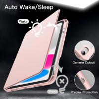 iPad-Accessories-Rotating-Case-for-iPad-A16-11th-10th-Generation-2025-2022-with-Pencil-Holder-360-Degree-Rotation-Protective-Stand-Cover-Clear-Back-Pink-7