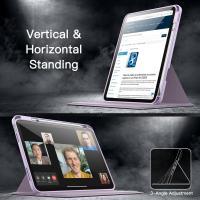iPad-Accessories-Rotating-Case-for-iPad-A16-11th-10th-Generation-2025-2022-with-Pencil-Holder-360-Degree-Rotation-Protective-Stand-Cover-Clear-Back-Purple-8