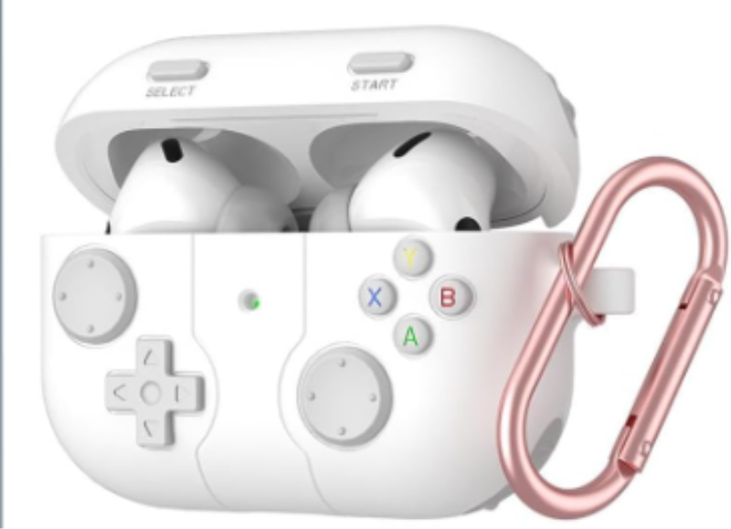 Game Case for AirPods Pro 2 Cover (2022),Classic Cool Funny Shock-Proof Protective Silicone AirPods Pro 2 Case with Cleaner Kit White