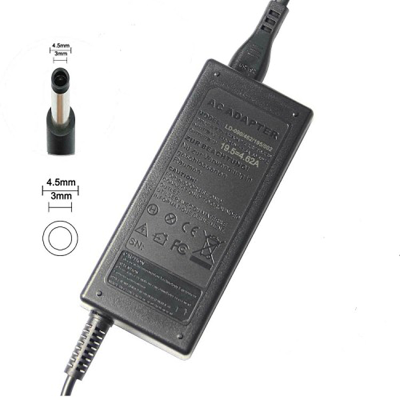 Generic Laptop Charger for Dell 90W 19.5V 4.62A 4.5 X 3.0mm Laptops - SAA Approved (NBC-DE-90W-4.5X3.0-SAA)