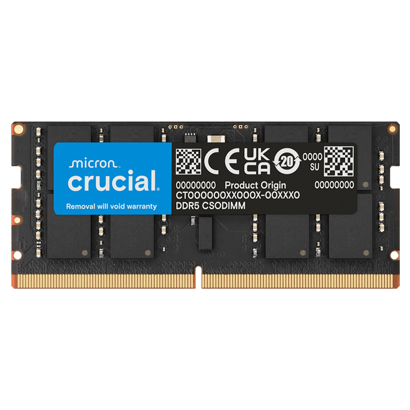 Crucial 16GB (1x16GB) CT16G64C52CS5 CAS 52 64000MHz SODIMM DDR5 RAM