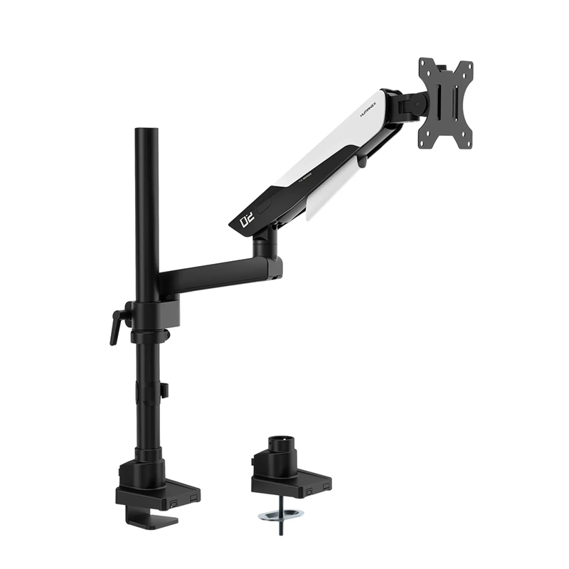 Humanmotion Humanex Single Gaming Inverted Monitor Arm - Matte Black/White (TX02-1PB)