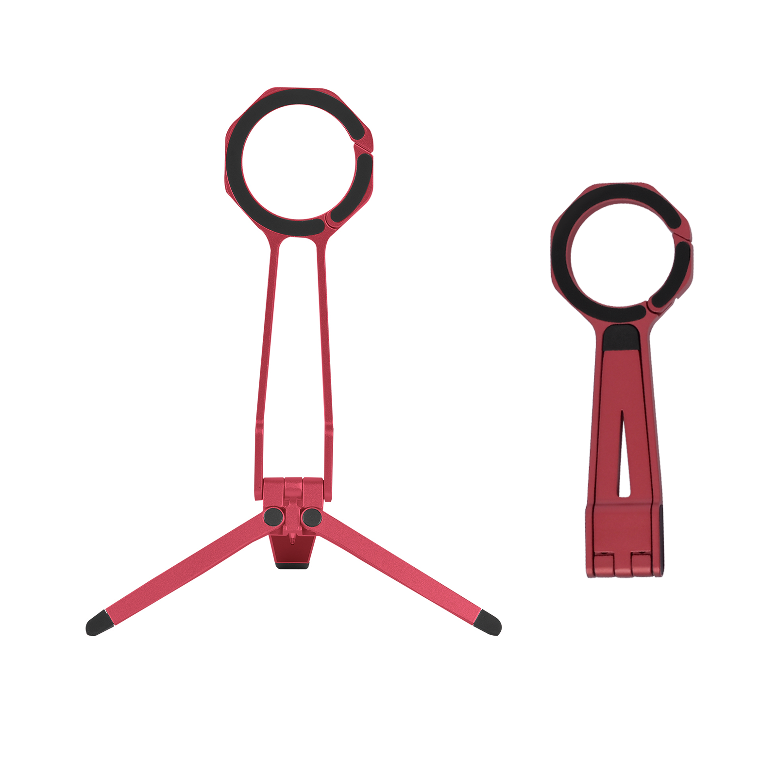 Magnetic Phone Tripod Mini Portable for Travel and Streaming - Red