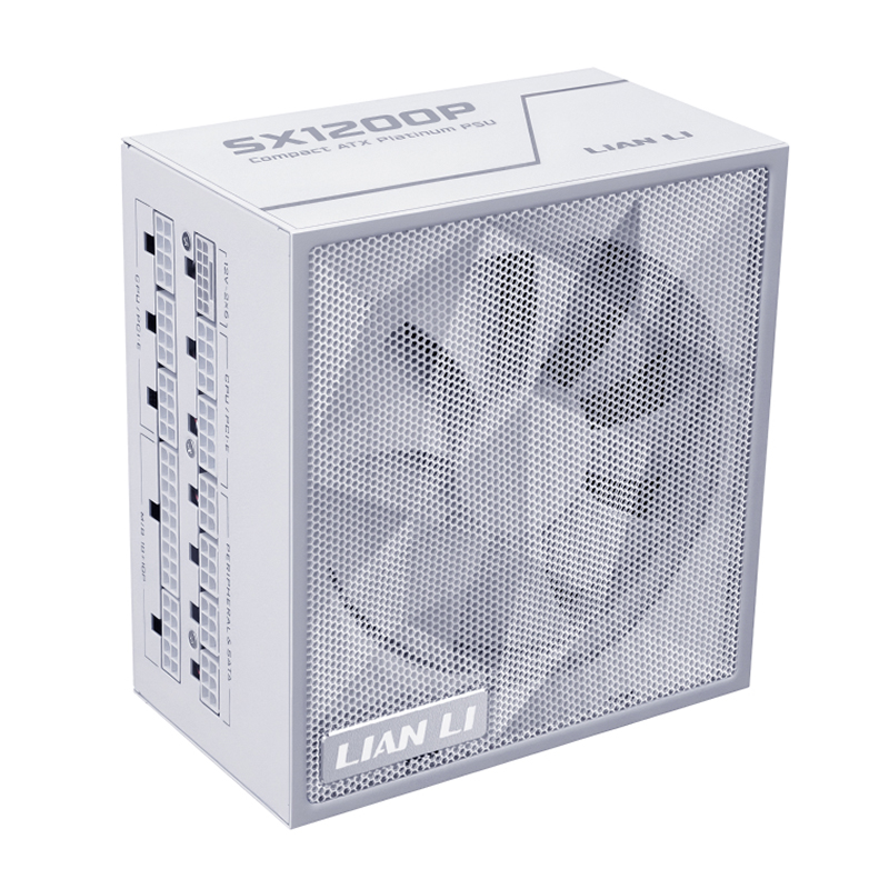 Lian Li SX 1200W 80+ Platinum Fully Modular PCIe 5.1 ATX 3.1 Power Supply - White (SX1200P.W)