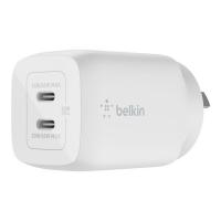 Belkin-BoostCharge-Pro-Dual-USB-C-GaN-Wall-Charger-with-PPS-65W-White-WCH013AUWH-2