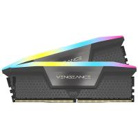 Corsair 32GB (2x16GB) CMH32GX5M2B6000Z38 Vengeance RGB 6000MHz DDR5 RAM - Grey