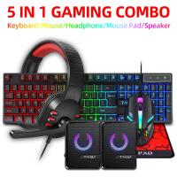 Keyboard-Mouse-Combos-TF850-office-keyboard-mouse-headset-audio-five-piece-set-game-keyboard-set-3