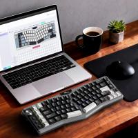 Keyboards-RK-ROYAL-KLUDGE-A72-Alice-Ergonomic-Wireless-Tri-Mode-68-Gasket-Mechanical-Keyboard-w-Knob-Macro-Keys-Touchable-Nameplate-Beige-Switch-Cloudy-7