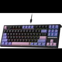 RK ROYAL KLUDGE C87 HE Rapid Trigger Gaming 75% TKL Wired RGB Mechanical, Hall Effect Magnetic Switch Keyboard, Black&Pink