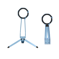 Magnetic Phone Tripod Mini Portable for Travel and Streaming - Blue