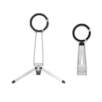 Magnetic Phone Tripod Mini Portable for Travel and Streaming - Silver