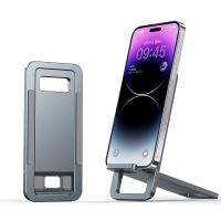 Portable X-type Foldable Premium Aluminum Alloy Stand for iPhone - Grey
