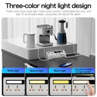 Powerboards-and-Adapters-5-Way-Power-Board-with-35W-USB-C-Fast-Charge-9-in-1-Desktop-Extension-Lead-1-8m-4-USB-Ports-Touch-LED-Night-Light-Surge-Protector-White-17