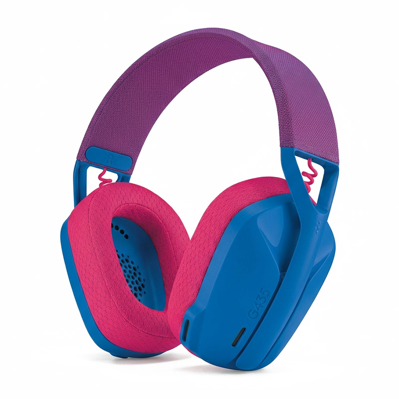 Logitech G435 Lightweight Wireless Gaming Headset - Blue (981-001063)