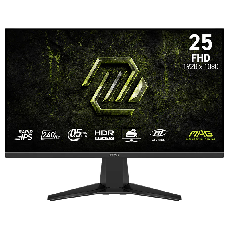 MSI MAG 25in FHD Rapid IPS 240Hz Adaptive-Sync Gaming Monitor (MAG 255F X24)