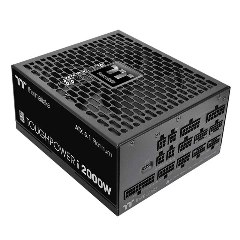 Thermaltake i2000W Toughpower 80+ Platinum Fully Modular PCIe Gen 5.1 ATX 3.1 Digital Power Supply (PS-TPI-2000FNFDPA-1)