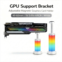 GPU-Accessories-GPU-Support-Bracket-Graphics-Card-Anti-Sag-Stand-49-82mm-Universal-Magnetic-Adjustable-Aluminum-Holder-White-for-GeForce-AMD-ATX-M-ATX-ITX-PC-Case-2