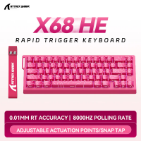 Gaming-Keyboards-ATTACK-SHARK-X68-HE-Magnetic-8K-Rapid-Trigger-Keyboard-0-02mm-Black-RGB-Pink-3
